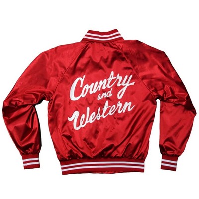 Satin Zip-up Baseball Uniform